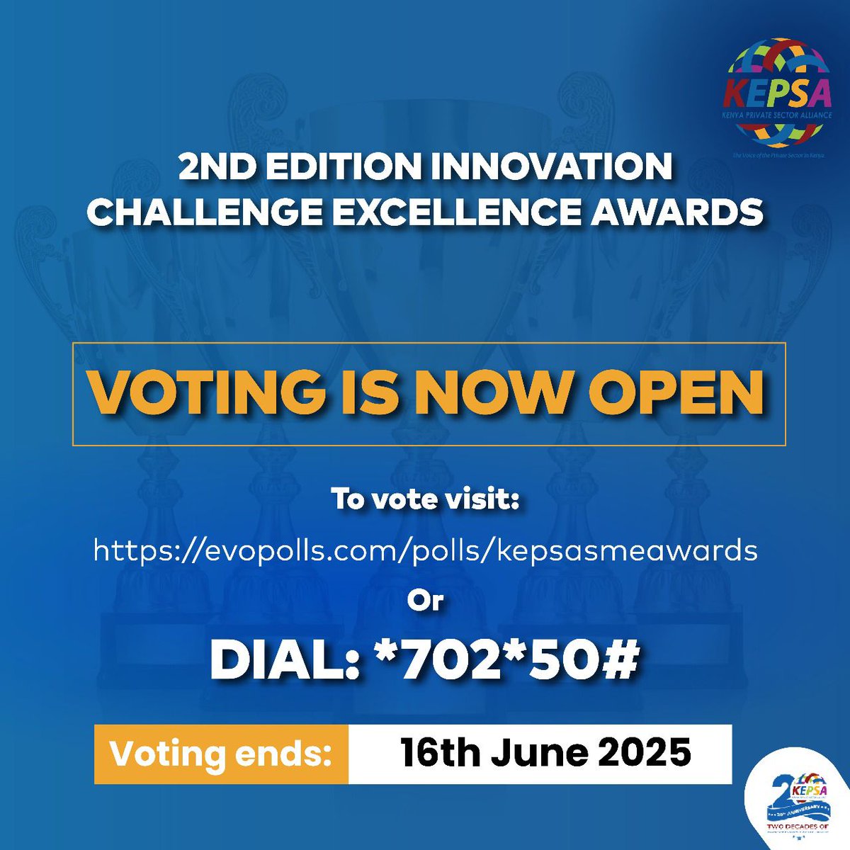 We have been nominated for "Tech Start Up Market Intelligence Innovation Award". We are requesting for your support through voting. Each vote is 10 bob and you can vote as many times as possible.   Visit the link to vote lnkd.in/dCCQ5d53