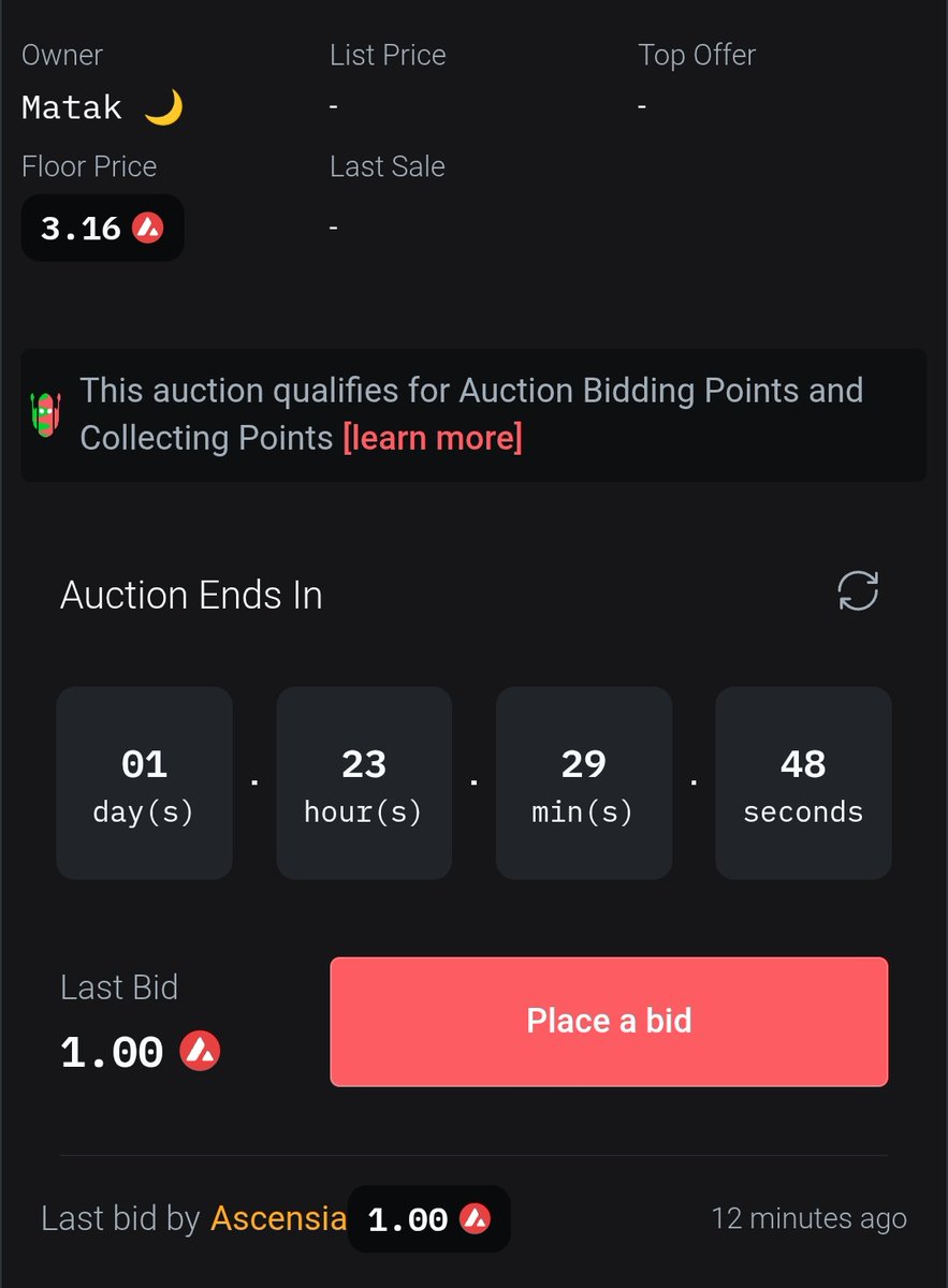 ⭕🔥| Auction Started!
With the first Bid placed by dear <a href="/Mexa_Ascensia/">Ascensia 🔺️</a> , auction for new work on <a href="/salvor_io/">Salvor 🚢🔺</a> is now officially began!

🎴[ 𝗢𝗸𝗮𝗺𝗶 (狼) ]
🩸[ Bidding + Collecting Point]
🩸[ Current Bid: 1 Avax - Link 🔻]
salvor.io/collections/0x…