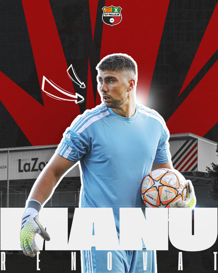 COMUNICAT OFICIAL ℹ️ PRIMER EQUIP MASCULÍ 🚨

🧤 EL MUR DE PALLEJÀ SEGUEIX EN PEU! 💥

Manu continuarà un any més defensant la porteria del primer equip masculí a Segona Catalana! ⚫️🔴
