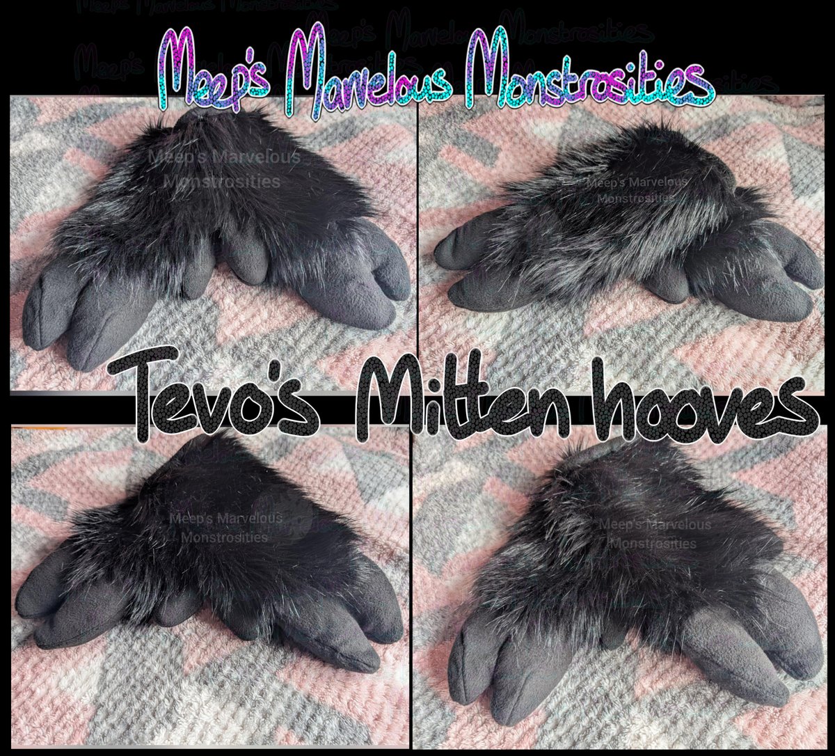 Set of mitten style handhooves completed for Tevo

#fursuitmaker #fursuit