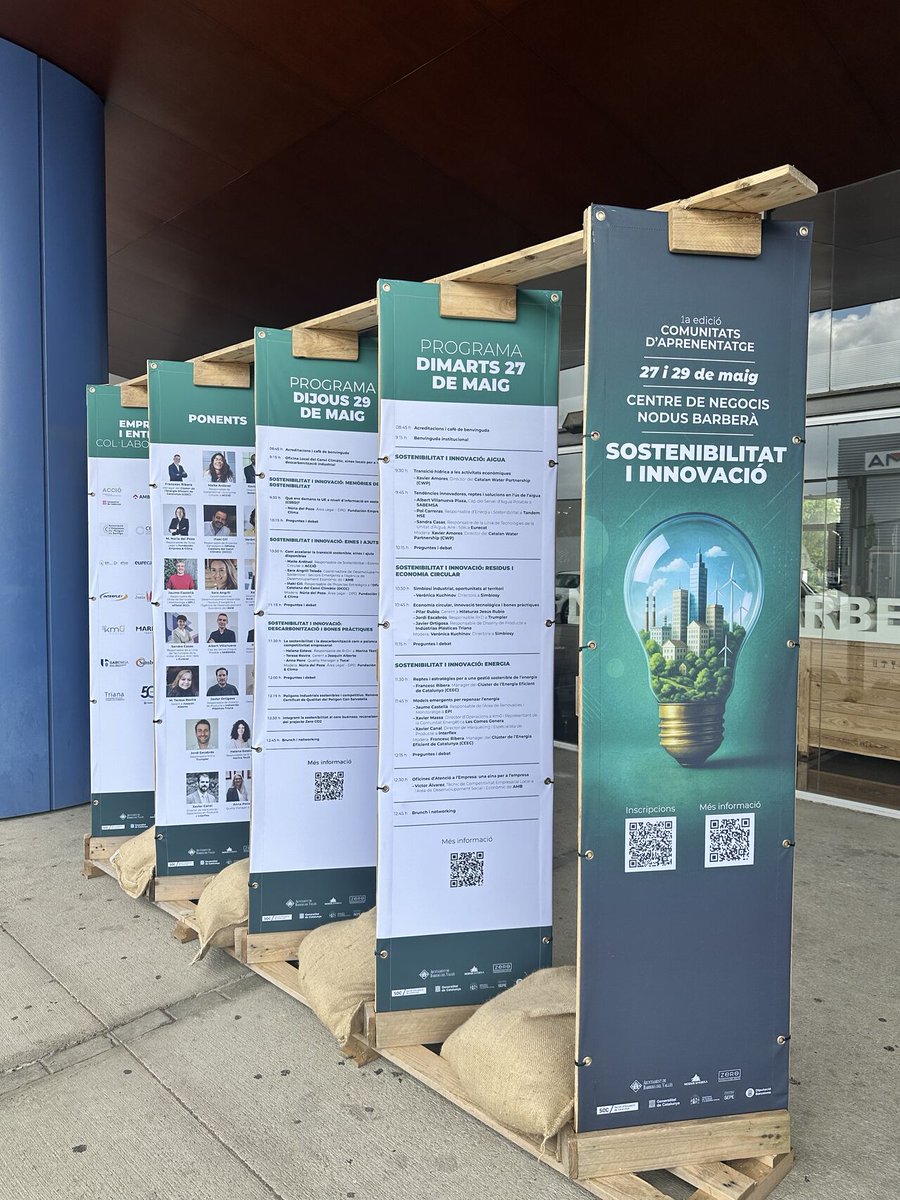 🌍 Gràcies per fer-ho possible! 

Celebrada amb èxit la 1a edició de les "Comunitats d’Aprenentatge en Sostenibilitat i Innovació", dues jornades plenes de coneixement, aprenentatge i compromís amb la sostenibilitat.

#NodusBarbera #Sostenibilitat #Innovació #BdV