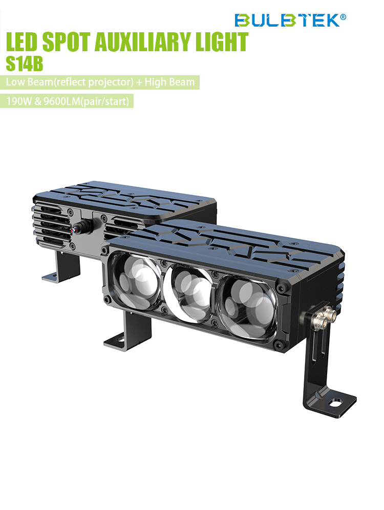 BULBTEK_LED_2's tweet photo. 🎉LED SPOT AUXILIARY LIGHT-S14B
👉Chips: LED Module 2*3570 low, 1*3570 high
👉Lighting pattern: low beam(reflect projector) + high beam
🌐https://t.co/PNuPkA3obP
#BULBTEK #biled #biledprojector #biledlens #auxiliary #grille #spotlights https://t.co/0IcHCdXSBo
