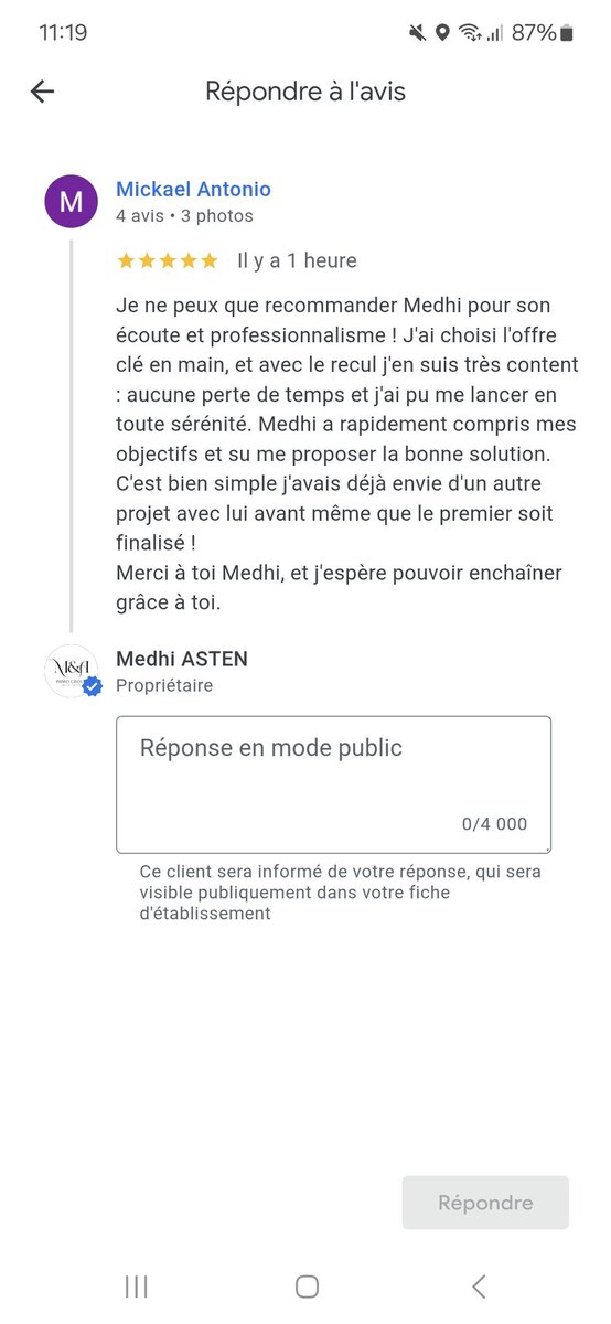 Je vous parle bientôt du projet de Mickael, faudra vous accrocher.