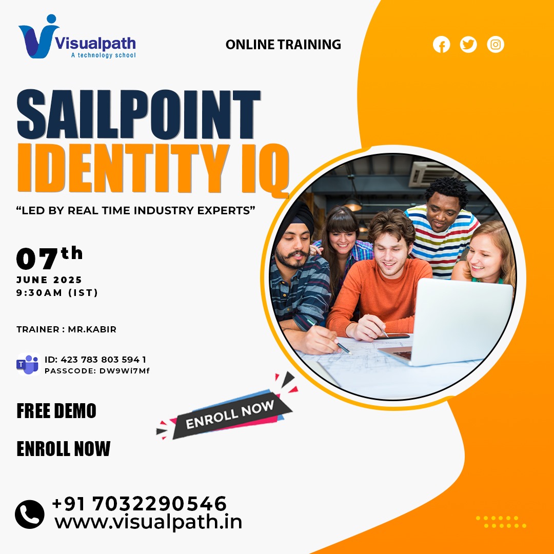 VisualpathPro's tweet photo. π Meeting Link: https://t.co/mEl602WpZu
π Meeting ID: 423 783 803 594 1
π Passcode: DW9Wi7Mf
πAttend Online #FreeDemo On #SailPointIdentityIQ
Demo on: 7th June 2025 @ 9:30 AM (IST).
Call us: +91 7032290546
WhatsApp: https://t.co/JwGoDA6KH7
Visit: https://t.co/HaHjH82c4T https://t.co/BY13ATTQkd