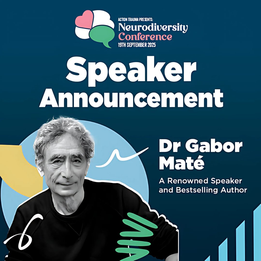 Action Trauma (@actiontrauma) on Twitter photo We're honoured to welcome <a href="/DrGaborMate/">Dr. Gabor Matรฉ</a> to #NeurodiversityConference 2025 (via a pre-recorded appearance).
A global voice on trauma & healing, he'll share insight into supporting neurodivergent individuals.
๐ Belfast | ๐๏ธ 19 Sept 2025
๐๏ธTickets: bit.ly/4dL9ud2 We're honoured to welcome <a href="/DrGaborMate/">Dr. Gabor Matรฉ</a> to #NeurodiversityConference 2025 (via a pre-recorded appearance).
A global voice on trauma & healing, he'll share insight into supporting neurodivergent individuals.
๐ Belfast | ๐๏ธ 19 Sept 2025
๐๏ธTickets: bit.ly/4dL9ud2