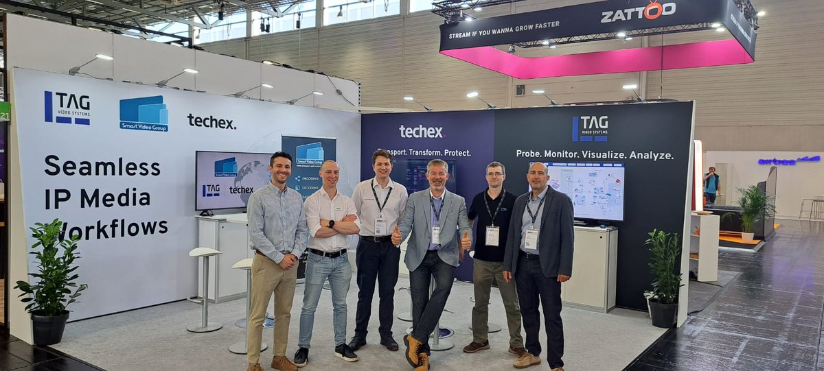 #ANGACOM is officially underway! 🙌
Kicking off Day 1 with SVG &amp; Techex, helping media companies simplify complexity, gain control &amp; make smarter decisions — powered by real time #insights for #IP workflows.
Join us at Hall 7, Stand C21, the team is here and ready to help.