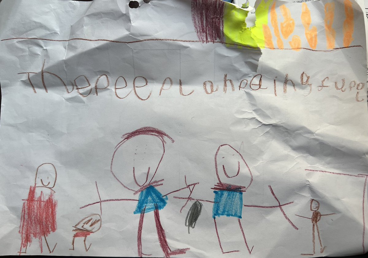 A four year old’s joyous representation of events on Sunday #oafc