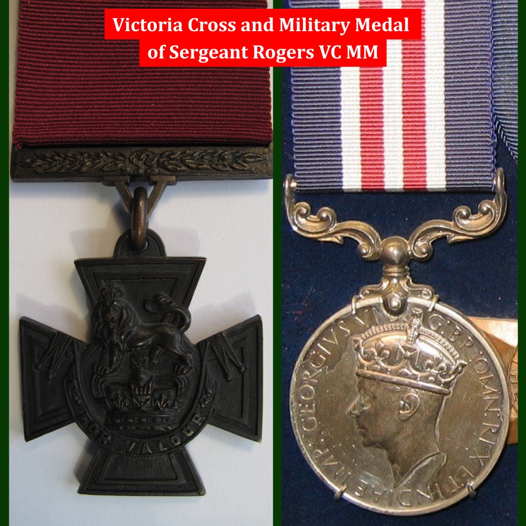 alberttopcat's tweet photo. On this day in 1944 Sgt Maurice Rogers 2nd Bn Wiltshire Reg was KIA at Anzio &amp; posthumously awarded the VC. His Bn was held up by stubborn german MGs &amp; he dashed ahead of his platoon thru heavy MG fire, firing his Tommy gun &amp; throwing grenades. He wiped out several MG nests but https://t.co/wlVpA4kZnv
