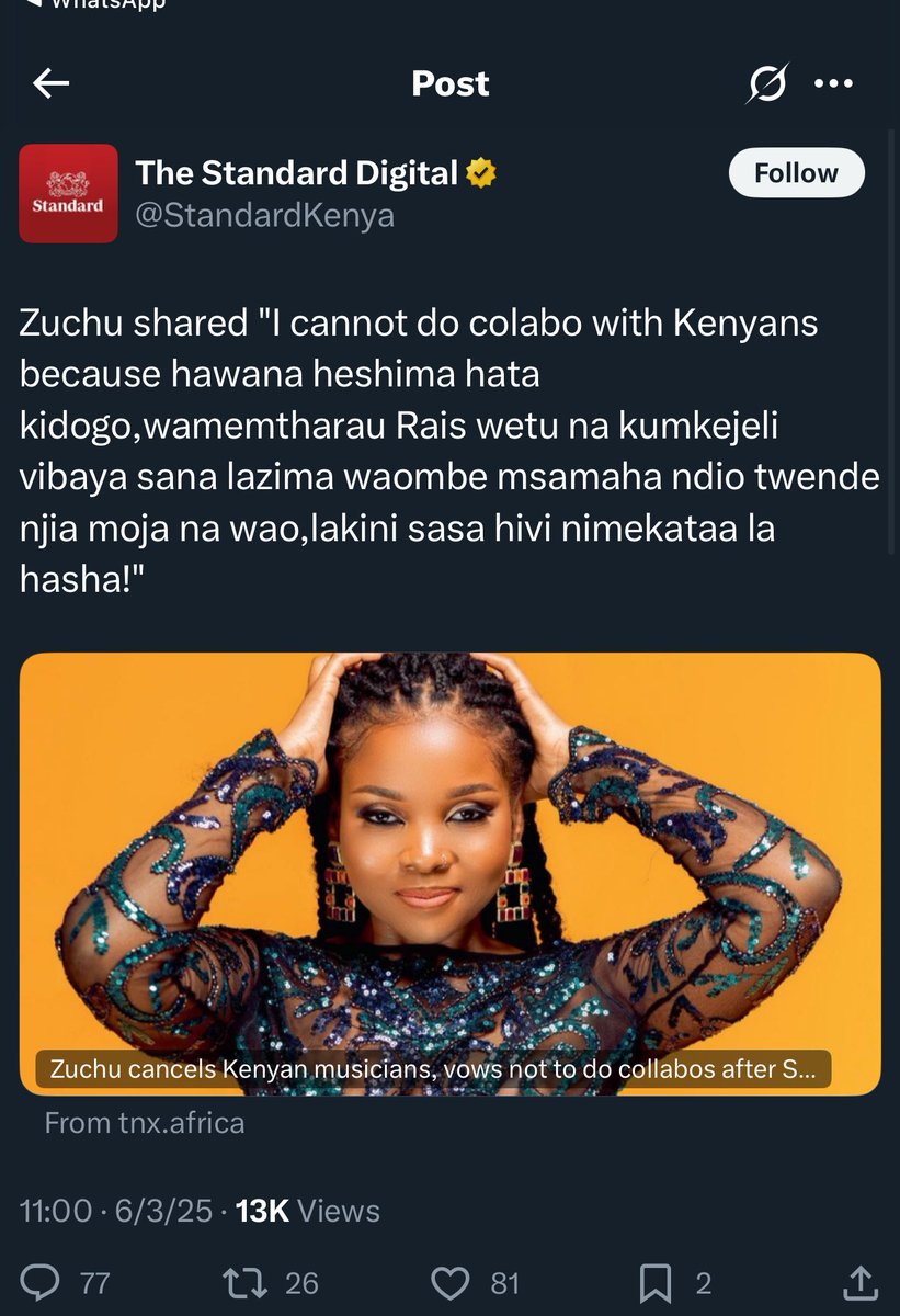 Nani ako na no za zuchu tumsalimie RT widely