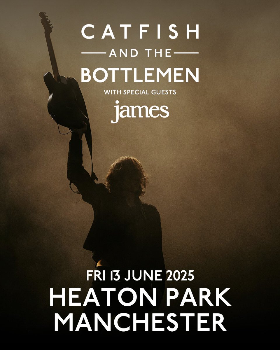 So excited for this next Friday! 

FINAL TICKETS have been released for Catfish and <a href="/thebottlemen/">Catfish&theBottlemen</a> live at Heaton Park, with special guest just added <a href="/wearejames/">James</a> 🙌

Quick, book now at gigst.rs/Catfish