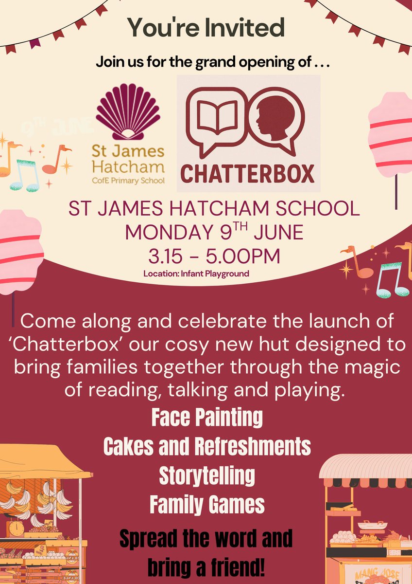 Next week we are launching Chatterbox with a special event. We hope many of you can join us to celebrate the magic of reading.