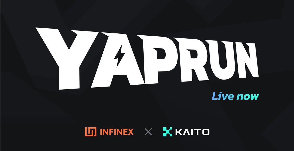 033_eth's tweet photo. @infinex , a DeFi platform that has partnered with @KaitoAI  to launch Yaprun, a multi-season rewards campaign designed to promote high-quality content and authentic user engagement in the Web3 space. https://t.co/IzONjp0AzP