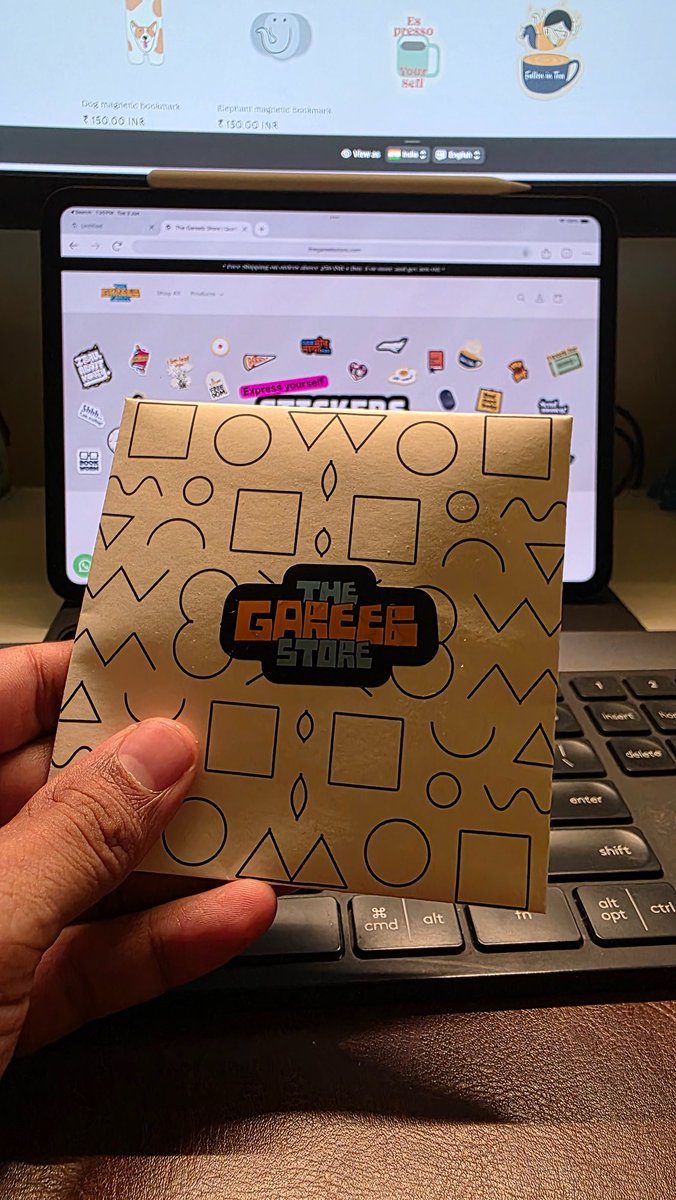 Packed my last sticker order today. The Gareeb Store gave me 3 amazing years, Thanks to everyone who stuck my stickers on their laptops 💛 

Next: diving back into product design + AI. DMs open to chat!