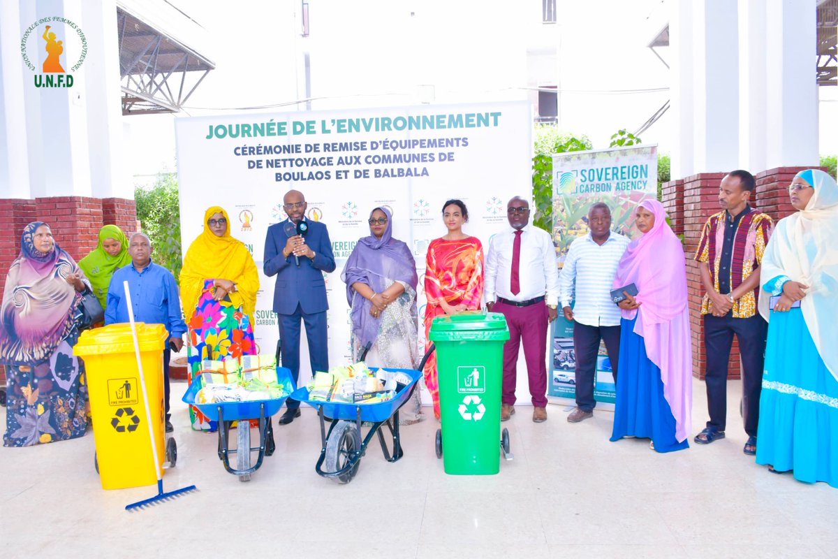 Journée de l’environnement – Remise d’équipements de nettoyage à la commune de Balbala

📍 Lieu : UNFD
📅 Date : 2 juin 2025

À l’occasion de la Journée de l’Environnement, le Ministère de l’Environnement et du Développement Durable, en collaboration avec Sovereign Carbon Agency,