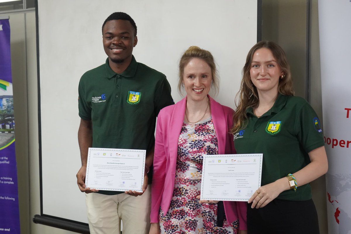 ULK_info's tweet photo. International Entrepreneurship Summer School 2025 closes on 2nd June 2025 at #ULK.
#WeAreUlk
#KemptenUniversity
#DSIK
#MINICOM
#Ricem https://t.co/QNMja8fsre