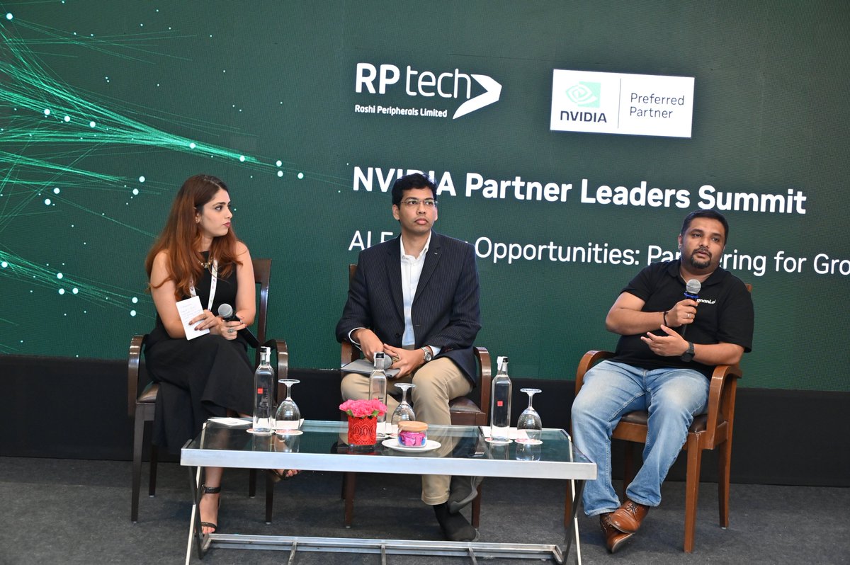 rptechindia's tweet photo. Last week in Delhi was phenomenal! We successfully concluded our exclusive NVIDIA Partner Bootcamp, bringing together partner leaders and their technical teams to master the AI Factory in Enterprise.
#NVIDIA #AIFactory #PartnerBootcamp #EnterpriseAI #GenerativeAI https://t.co/BmNAHhlZaR