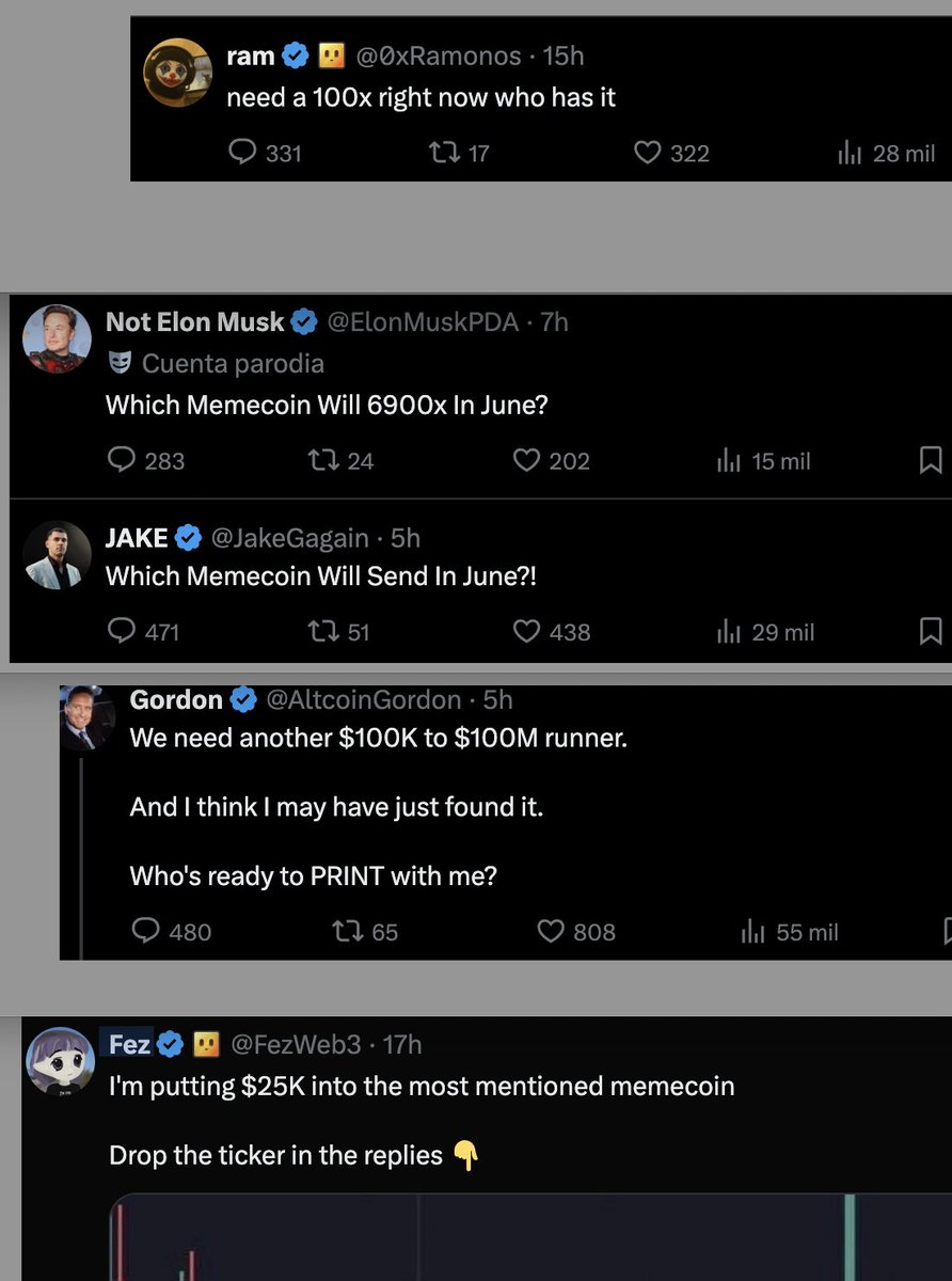 I am tired of rugs...

Mint here for the ART or for the Prize, you will not be rugged, don't mint to get nothing...

brc420.io/tokens/01a75b5…
<a href="/ramonos/"></a> <a href="/ElonMuskPDA/">Not Elon Musk</a> <a href="/JakeGagain/">JAKE</a> <a href="/gordongekko/"></a> <a href="/FezWeb3/">Fez</a>