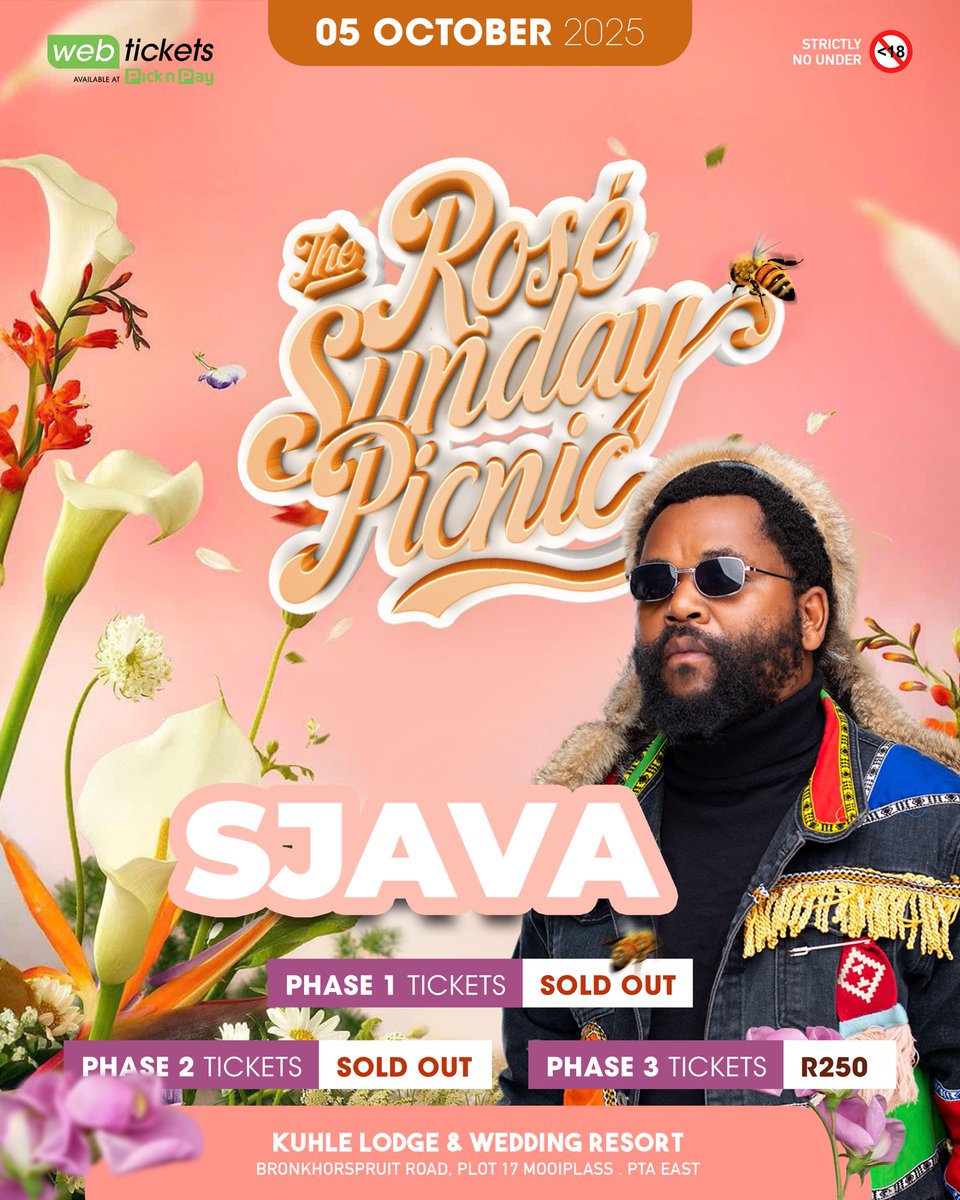 SKMworldwide's tweet photo. Help us welcome our 1st headliner @Sjava_atm 🔥🥹❤️
Phase 1 and 2 tickets are currently sold out.
Only Phase 3 is available at any pick n pick store or click on the link on the bio.
#rosesundaypicnic #letspicnic #sjava https://t.co/V6TcaSxfmG