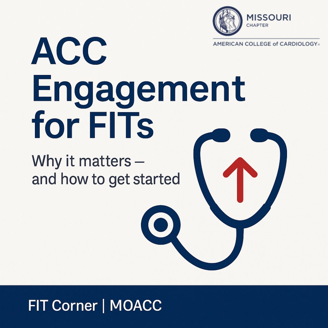 Missouri ACC (@missouriacc) on Twitter photo Thinking about getting involved with the ACC as a Fellow-in-Training?
You should be. Here’s how — and why it matters.
📖 ow.ly/lkyQ50VVI3t
#MOACC #FITCorner #Fellowship #Cardiology #ACC25 #CVLeadership Thinking about getting involved with the ACC as a Fellow-in-Training?
You should be. Here’s how — and why it matters.
📖 ow.ly/lkyQ50VVI3t
#MOACC #FITCorner #Fellowship #Cardiology #ACC25 #CVLeadership