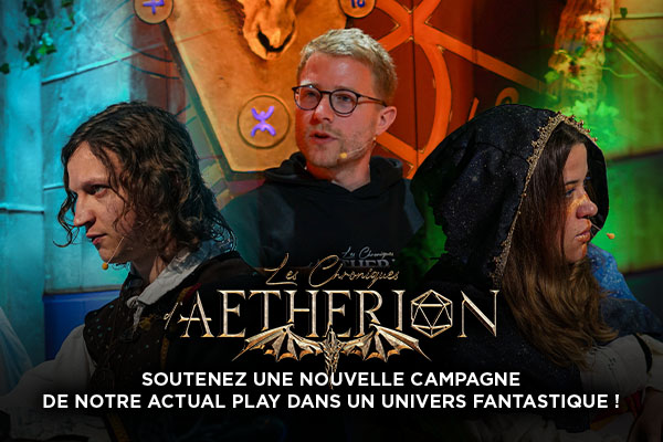🇫🇷 C'est parti pour le financement de la nouvelle campagne des #ChroniquesDAetherion, projet porté par #GeekFabula sur #GameOnTabletop !🔥

Un actual play de JdR fantastique, ou des joueurs costumés proposent un RP intense dans un décor travaillé !
👇
gameontabletop.com/cf5141/les-chr…