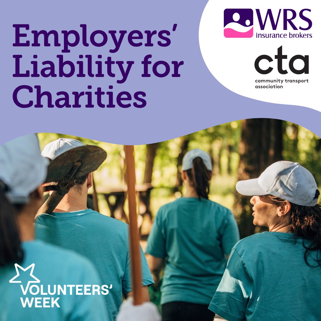 Community Transport Association (@ctauk1) on Twitter photo 💡 Did you know that Employers’ Liability Insurance may still be needed even if your charity only works with volunteers?
Our Charity Insurance Partner <a href="/WRSInsurance_/">WRS Insurance Brokers</a> has put together a helpful blog explaining why this cover matters: bit.ly/why-do-chariti…
#VolunteersWeek 💡 Did you know that Employers’ Liability Insurance may still be needed even if your charity only works with volunteers?
Our Charity Insurance Partner <a href="/WRSInsurance_/">WRS Insurance Brokers</a> has put together a helpful blog explaining why this cover matters: bit.ly/why-do-chariti…
#VolunteersWeek