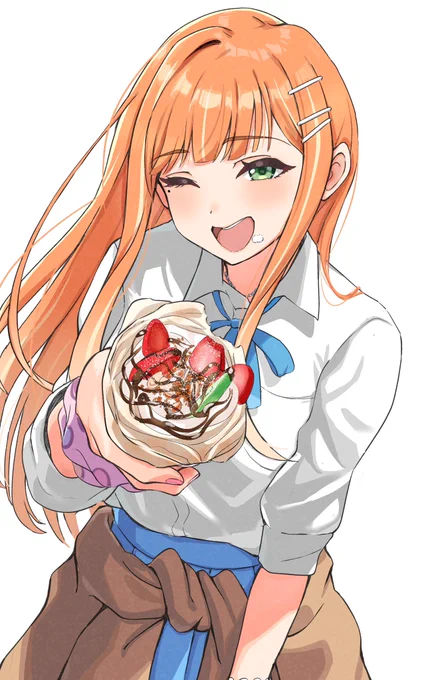 「Pっちもひと口食べるー?」 #学マスFA