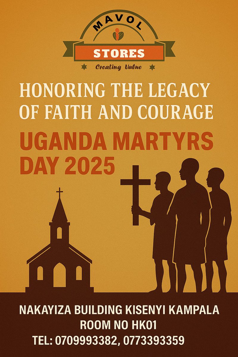 TukwataniiseM's tweet image. Happy Martyrs Day 2025🙏
#mavolstores 
#creatingvalue