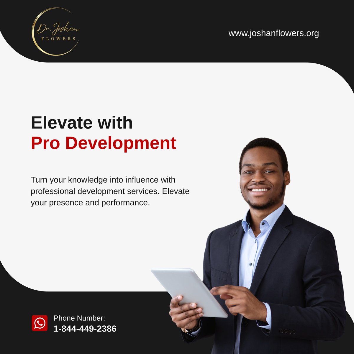 DrJoshanFlowers's tweet image. Your potential deserves polish. 💼 Whether you&apos;re leading a team or launching a brand, I&apos;ll help you bring out your best.  🌟📈💼

#BusinessConsultingAndPersonalDevelopmentCoach #FortWashingtonMD #CareerGrowth