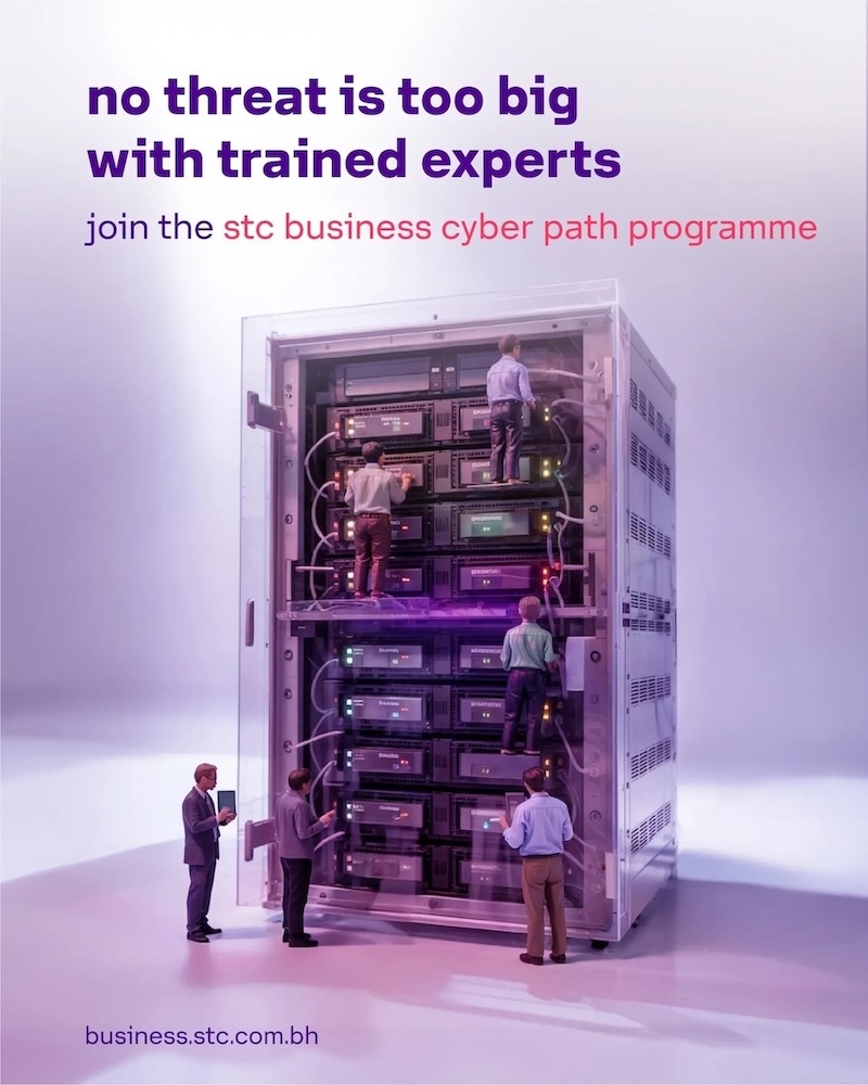 SAMENAcouncil's tweet image. 🛡️ @stc_bhr  launches "stc Business Cyber Path"! Expert-led online training in cybersecurity, governance, risk, &amp;amp; compliance with global certifications. #stcBahrain #Cybersecurity #BusinessTraining #DigitalSkills 🇧🇭