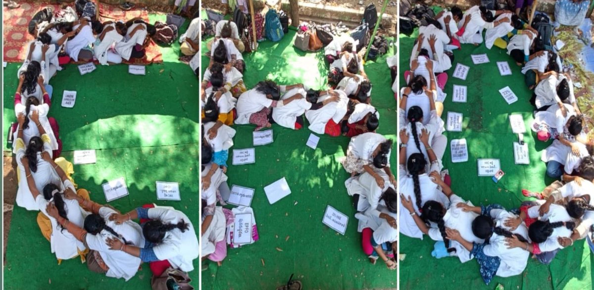 Apmca10032's tweet photo. "Delayed salaries causing distress for #CommunityHealthOfficers in AP! It's time for the govt to take action &amp; ensure timely payments! 
#CHOsDeserveBetter #HealthcareReform"
@ncbn @AP_NHM @PawanKalyan @JPNadda @naralokesh @PurandeswariBJP https://t.co/EV4V5ZktmB