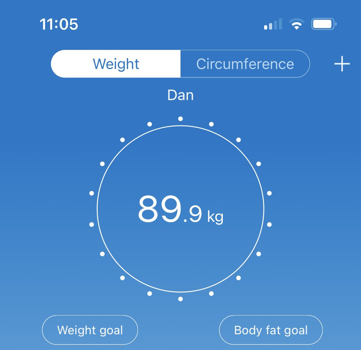 8.7KG down. Blues