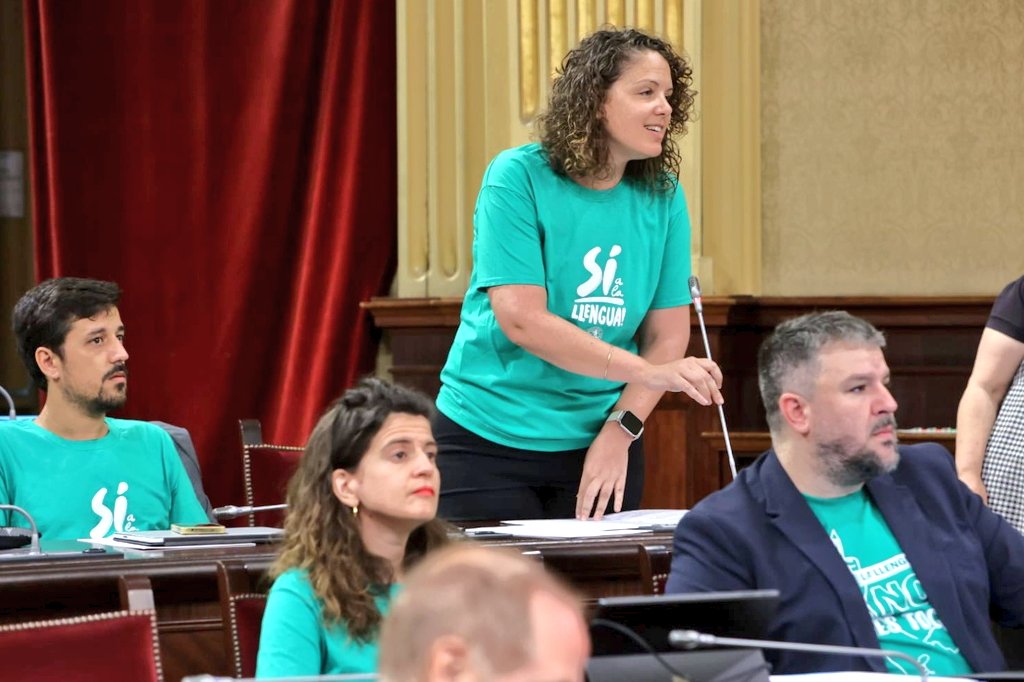Orgull de ser d'aquí és el que tenen les més de 100.000 persones que tornaran a sortir al carrer per dir NO a un pacte entre PP i Vox que va en contra del nostre país, de la nostra llengua i de la nostra identitat.

Ara més que mai, #SíALaLlengua 💥

📸 <a href="/isaacbuj/">Isaac Buj</a> 
👕 <a href="/ocbcat/">Obra Cultural Balear</a>