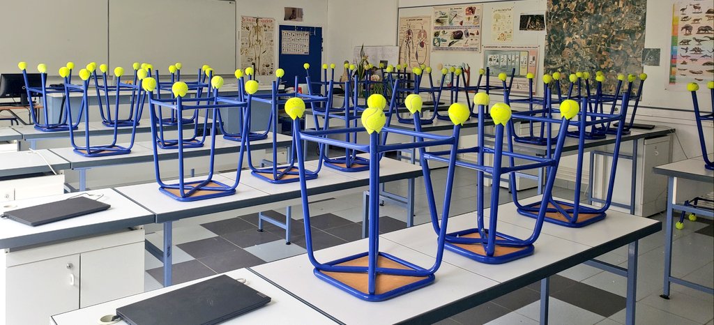 Ambiance Roland-Garros au labo de SVT #calme