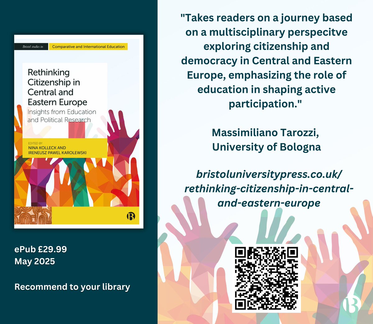 Bristol Uni Press (@brisunipress) on Twitter photo This book explores the landscape of #Citizenship practices in Central and Eastern Europe, an area often overlooked in research.
<a href="/NinaKolleck/">Nina Kolleck</a> <a href="/p_ireneusz/">Ireneusz P. Karolewski</a>
ow.ly/LCj550W3axP This book explores the landscape of #Citizenship practices in Central and Eastern Europe, an area often overlooked in research.
<a href="/NinaKolleck/">Nina Kolleck</a> <a href="/p_ireneusz/">Ireneusz P. Karolewski</a>
ow.ly/LCj550W3axP