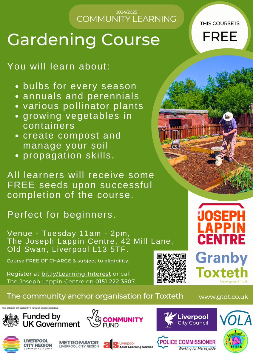 GTDT (@gtdt_liverpool) on Twitter photo 🌿🌿🌿
Gardening is good for us in so many ways!
New courses starting soon at <a href="/LappinCentre/">Joseph Lappin Centre</a> and Penny Lane Development Trust - two wonderful locations in the heart of the community.
Come along and enjoy the summer - register at bit.ly/Learning-Inter… #gardeningmakesmehappy 🌿🌿🌿
Gardening is good for us in so many ways!
New courses starting soon at <a href="/LappinCentre/">Joseph Lappin Centre</a> and Penny Lane Development Trust - two wonderful locations in the heart of the community.
Come along and enjoy the summer - register at bit.ly/Learning-Inter… #gardeningmakesmehappy