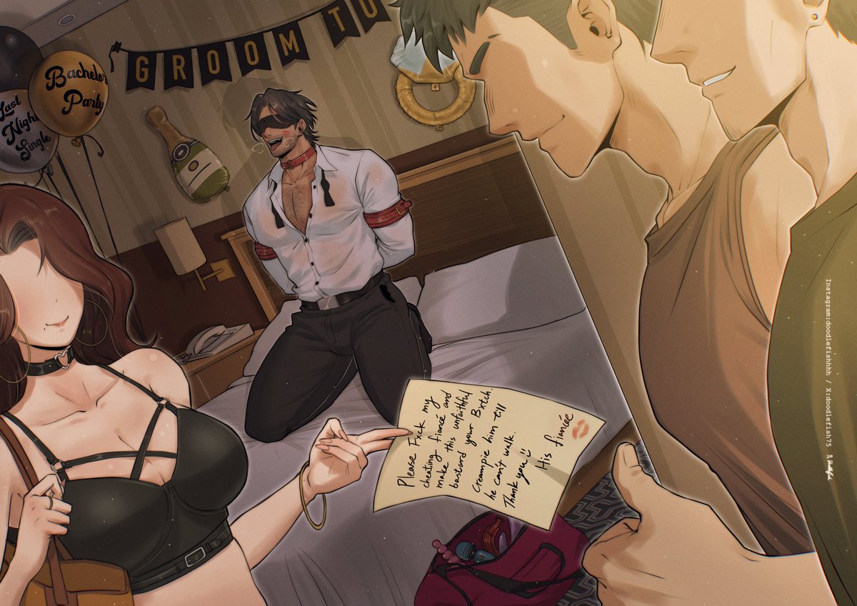 “And here’s a note from his fiancée”☺️