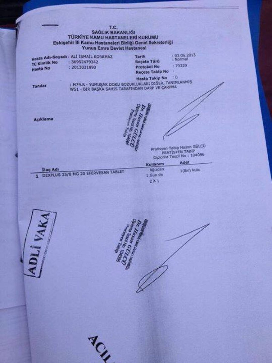 Ali İsmail Korkmaz beyin kanaması geçirdiği esnada, kas gevşetici vererek eve yollayan doktor Hasan Gülcü’yü ve onun dediklerini unutmayın❗️