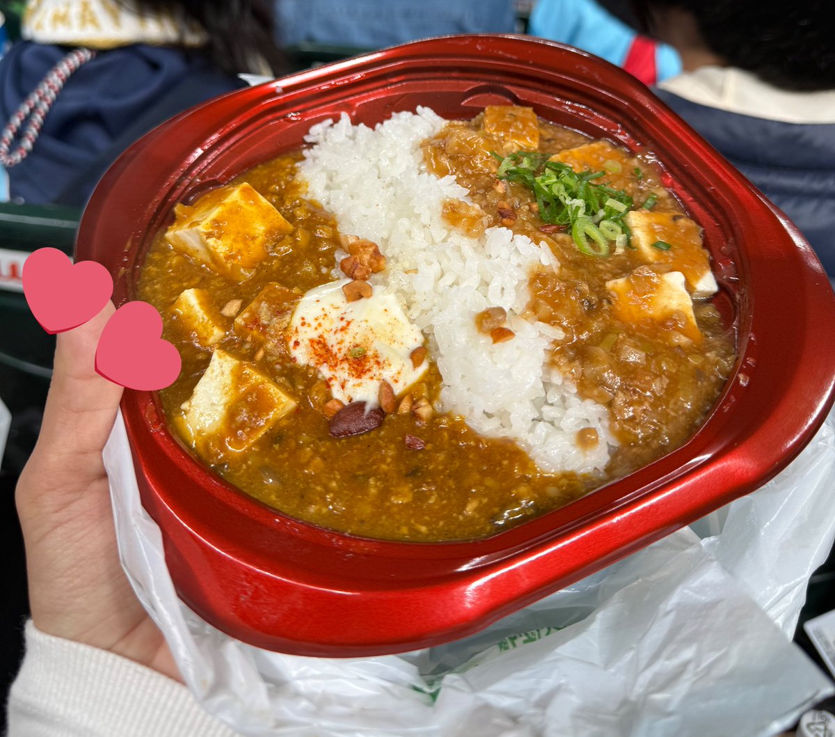 チーズカレー麻婆美味しい🥹🍚
