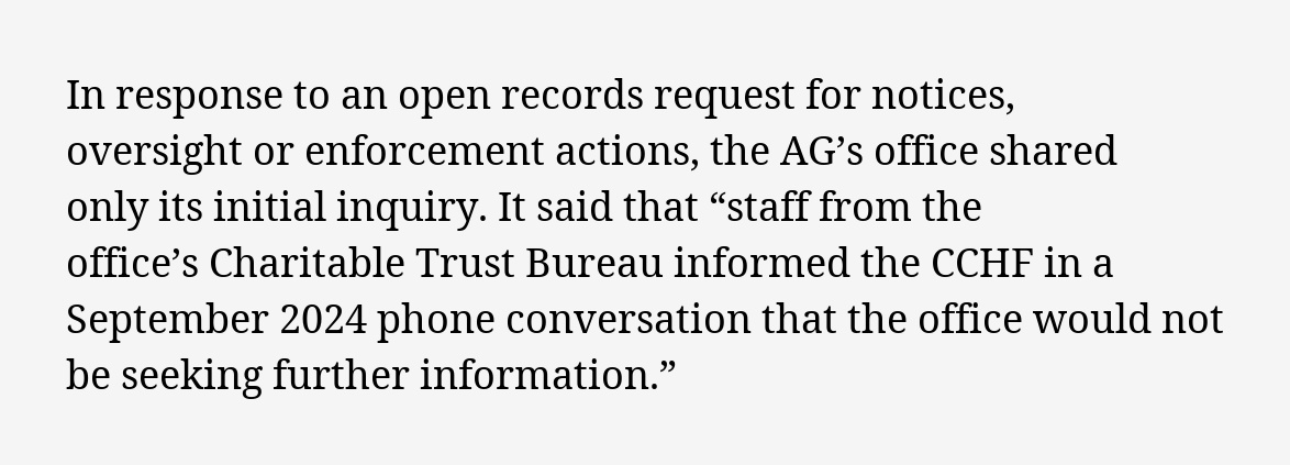 Chicago Tribune: Attorney general says no violations in upheaval at Cook County hospitals non-profit chicagotribune.com/2025/06/03/att…