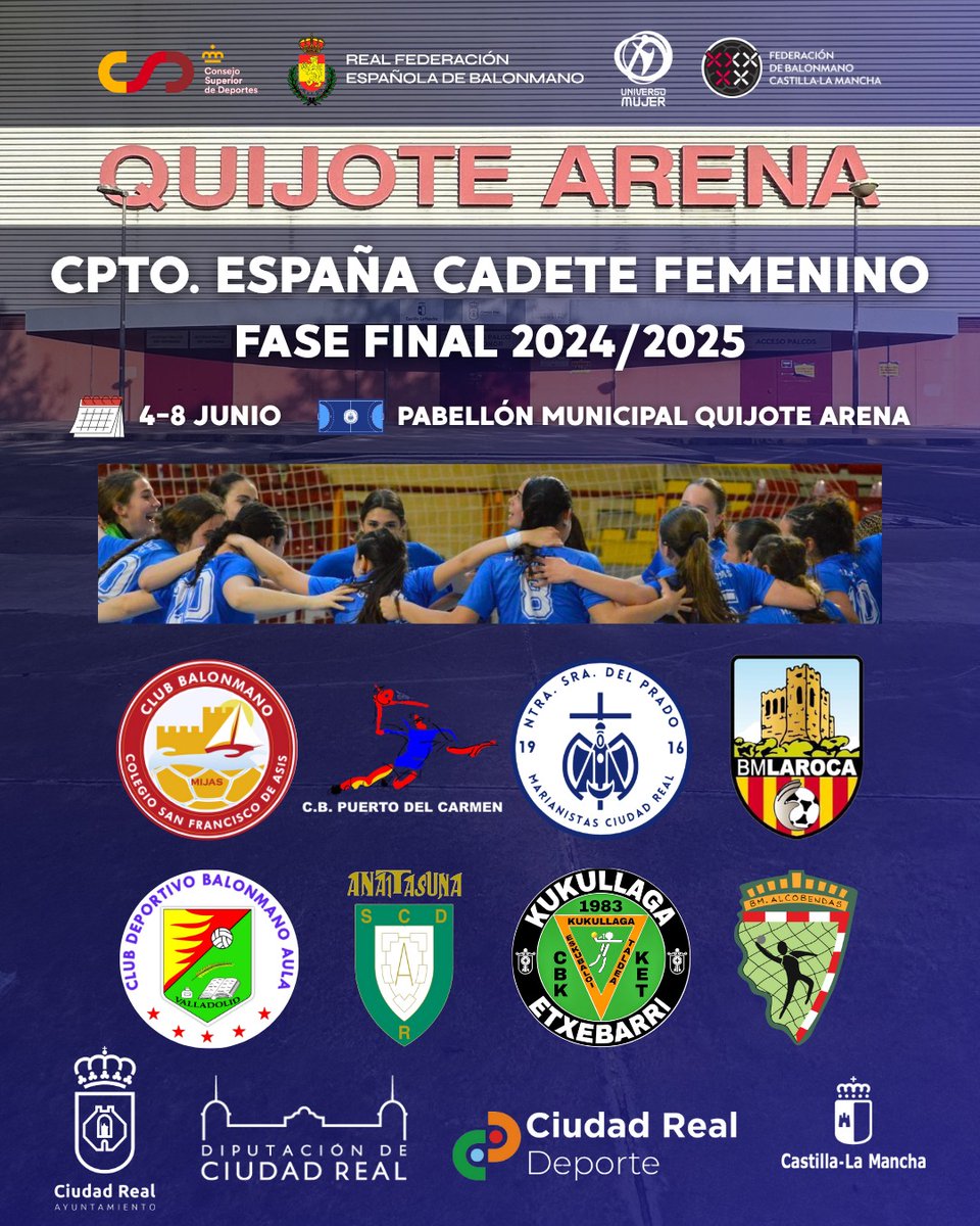 AYTO_CIUDADREAL's tweet image. 🤾‍♀️Ciudad Real acoge por segunda vez una fase final del Campeonato de España de balonmano.
ciudadreal.es/noticias/depor…

#balonmano #fasefinal #marianistas @AdPMarianistas
