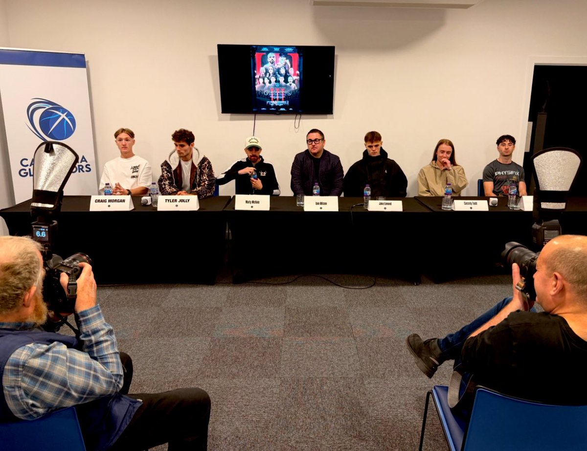 Gladiators III final press conference by <a href="/StAndrewsSC/">St Andrew's S.C</a> #Boxing 

📍 Caledonia Gladiators Arena