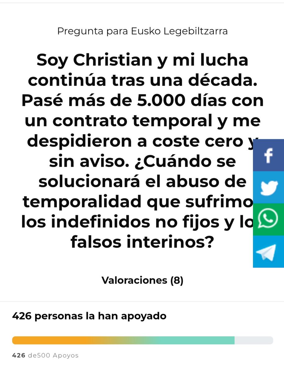 XristianDiaz25's tweet image. 🔥- #FijezaYa - 🆘 @EU_Commission 
🚥 #Temporalidad #Oposiciones 
❌ Clasificación Profesional 
❌ Formación Profesional #TCAE 
#TécnicoSuperior #FP #PAU #CE
#AbusoLaboral en #FunciónPública
🙏🌈✏️- ¡Recogida de firmas en la plataforma! @osoigocom .

👉 Si logramos las 500 firmas…