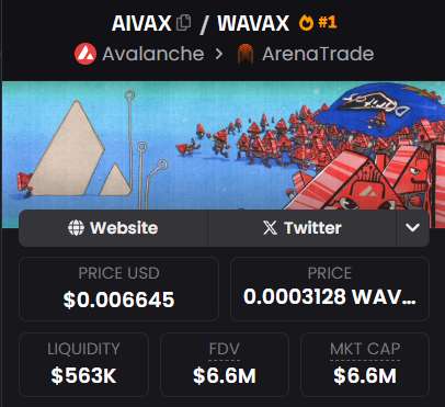 wonnie's tweet photo. #AIVAX Built on Avalanche
Not financial advice but I’m watching closely https://t.co/ra5MHij8bY