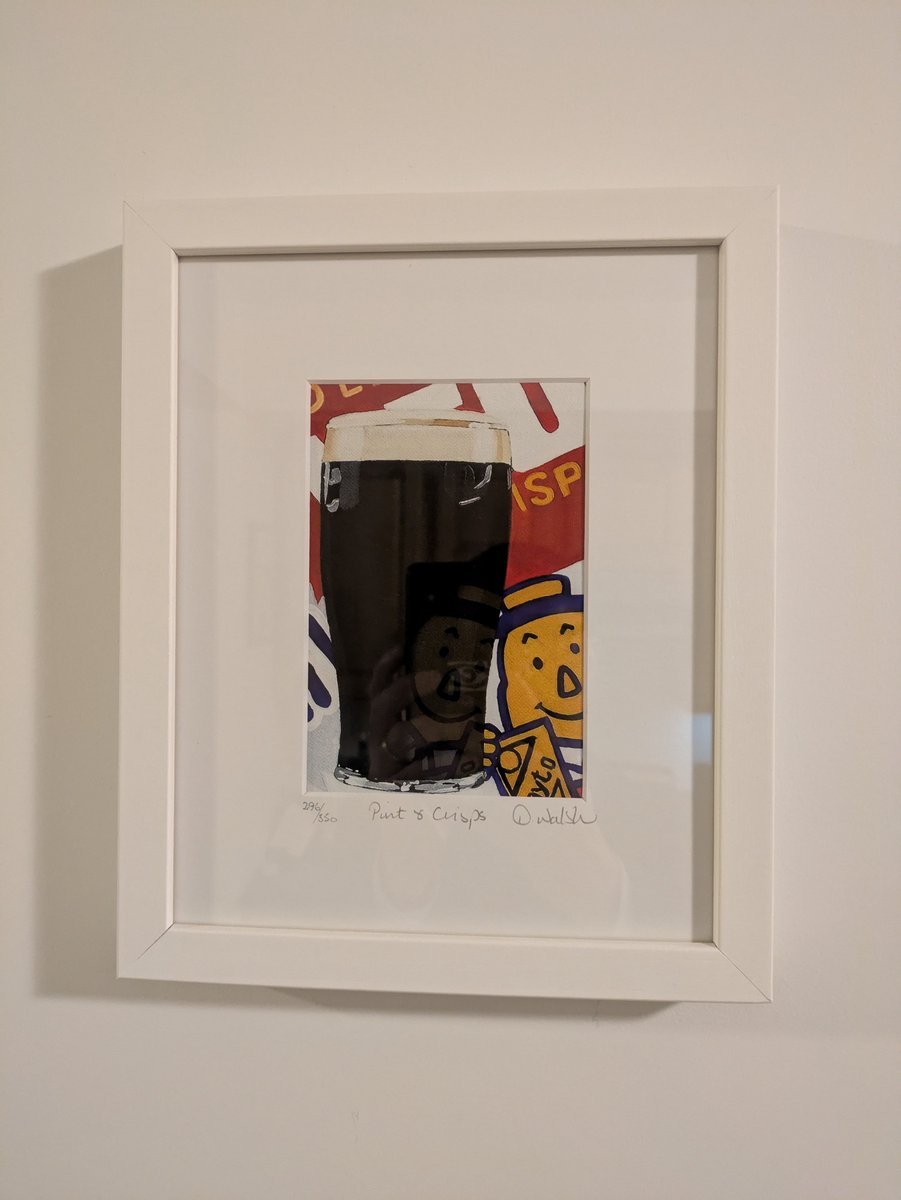 Brian Gillespie (@briangi48070429) on Twitter photo Finally received my Orla Walsh painting "Pint & Crips". Happy to have this hanging in my NYC apartment. <a href="/Artistorla/">Artist Orla Walsh</a> #PublinInDublin Finally received my Orla Walsh painting "Pint & Crips". Happy to have this hanging in my NYC apartment. <a href="/Artistorla/">Artist Orla Walsh</a> #PublinInDublin