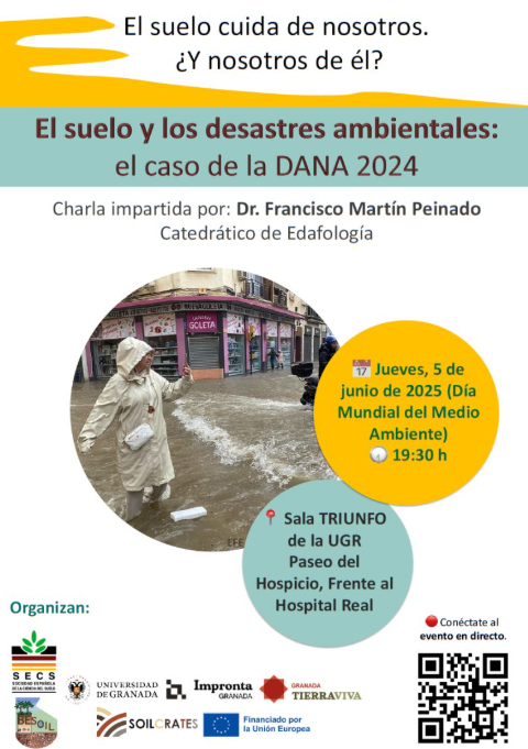 Impronta Granada (@improntagranada) on Twitter photo 🌍Charla sobre el papel del suelo en los desastres ambientales
Desde Granada Tierra Viva, living lab del proyecto europeo #SOILCRATES, os invitamos a asistir a esta conferencia organizada por <a href="/SECS_Spain/">Soc Española Ciencia del Suelo</a>
Más información y enlace online a la charla: bit.ly/4kozc9y 🌍Charla sobre el papel del suelo en los desastres ambientales
Desde Granada Tierra Viva, living lab del proyecto europeo #SOILCRATES, os invitamos a asistir a esta conferencia organizada por <a href="/SECS_Spain/">Soc Española Ciencia del Suelo</a>
Más información y enlace online a la charla: bit.ly/4kozc9y