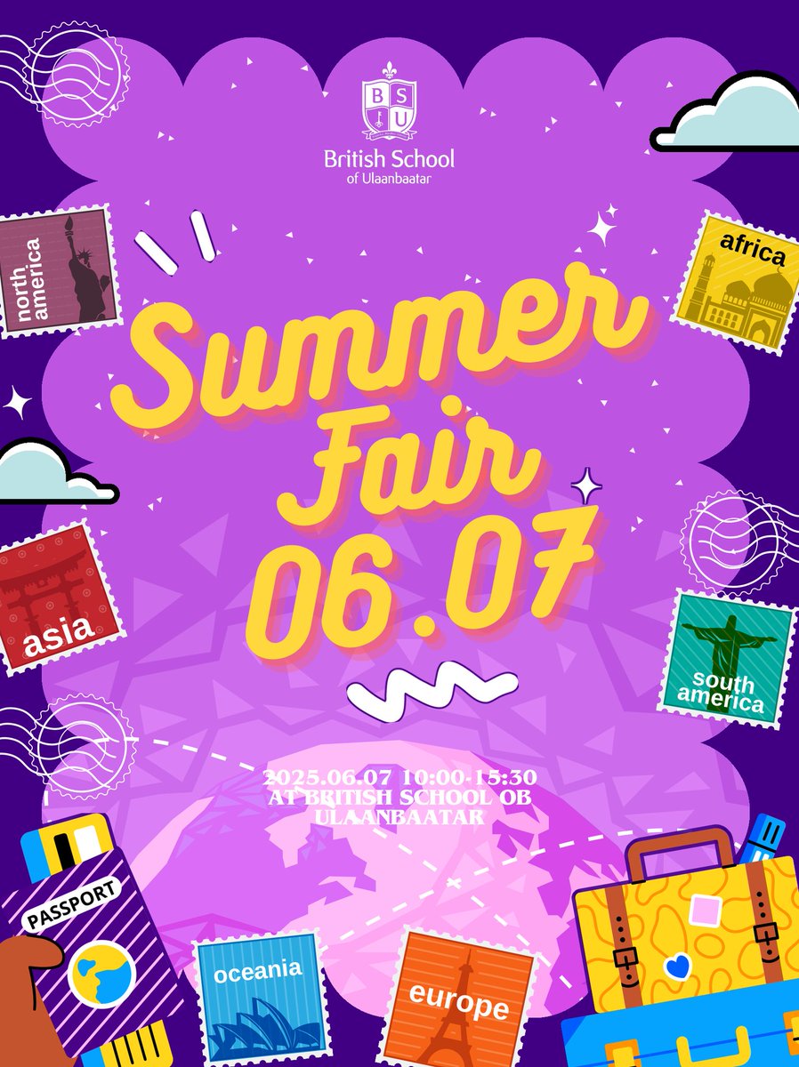 <a href="/_bsuofficial/">The British School of Ulaanbaatar</a> Summer Fair ... Saturday ... should be a nice day !!! Hope to see you there !!! ☀️🎪🎲🎯

#BSU #Mongolia #summer