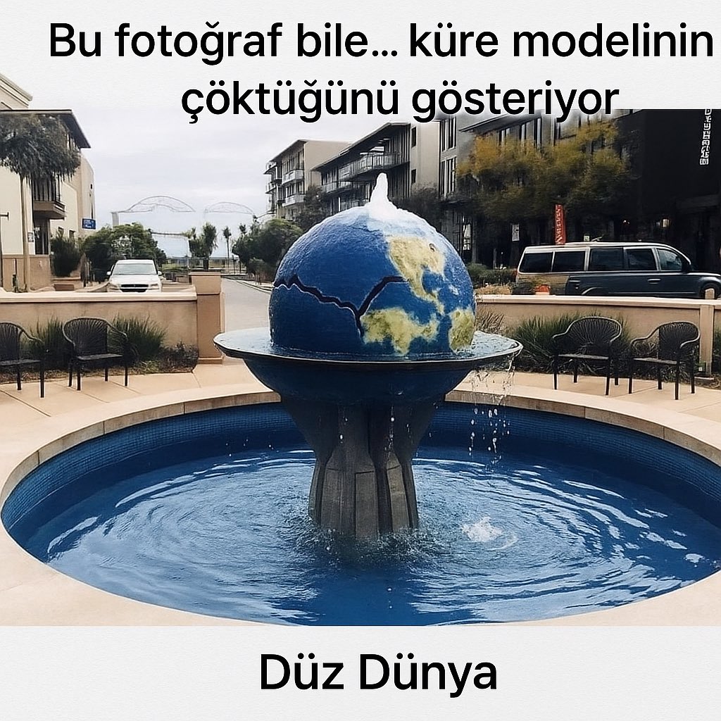Dönen bir küre top'un üzerine suyu saramazsınız, Su durmaz ve bükülmez.
1.300.000 metreküp suyu dökersen 
topun üzerinde durmaz akar gider.

Dünya 1.670 km/saat hızla dönüyor, neden su fırlamıyor?
Yerçekimi kavramı hesaba katıldığında tamamen çürütülür.

Yerçekimi yoktur,
