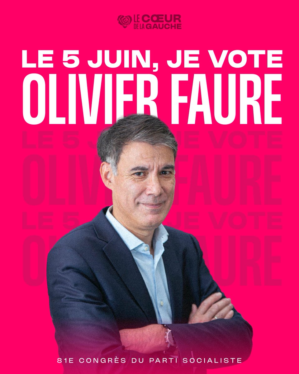 Parti socialiste (@partisocialiste) on Twitter photo 🗳️ Ce jeudi, les socialistes votent pour élire le Premier secrétaire dans le cadre du #CongresPS.
Découvre les professions de foi. Aujourd'hui, celle de <a href="/faureolivier/">Olivier Faure</a>, candidat du texte d’orientation A, <a href="/coeurdelagauche/">Le Coeur de la gauche !</a> 👉 tinyurl.com/ynxzaufv 🗳️ Ce jeudi, les socialistes votent pour élire le Premier secrétaire dans le cadre du #CongresPS.
Découvre les professions de foi. Aujourd'hui, celle de <a href="/faureolivier/">Olivier Faure</a>, candidat du texte d’orientation A, <a href="/coeurdelagauche/">Le Coeur de la gauche !</a> 👉 tinyurl.com/ynxzaufv
