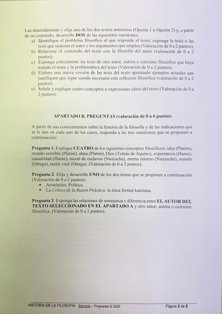 Gabinete de Comunicación Universidad de Valladolid (@uva_es) on Twitter photo 🤩Tras las buenas sensaciones del examen de Lengua de la #PAU2025, llega el turno de la prueba de Historia de la Filosofía, con textos de Descartes y Marx a elegir en el comentario de texto.
💭Además de explicar conceptos como idea, alma, mundo o razón vital... y hablar sobre la 🤩Tras las buenas sensaciones del examen de Lengua de la #PAU2025, llega el turno de la prueba de Historia de la Filosofía, con textos de Descartes y Marx a elegir en el comentario de texto.
💭Además de explicar conceptos como idea, alma, mundo o razón vital... y hablar sobre la