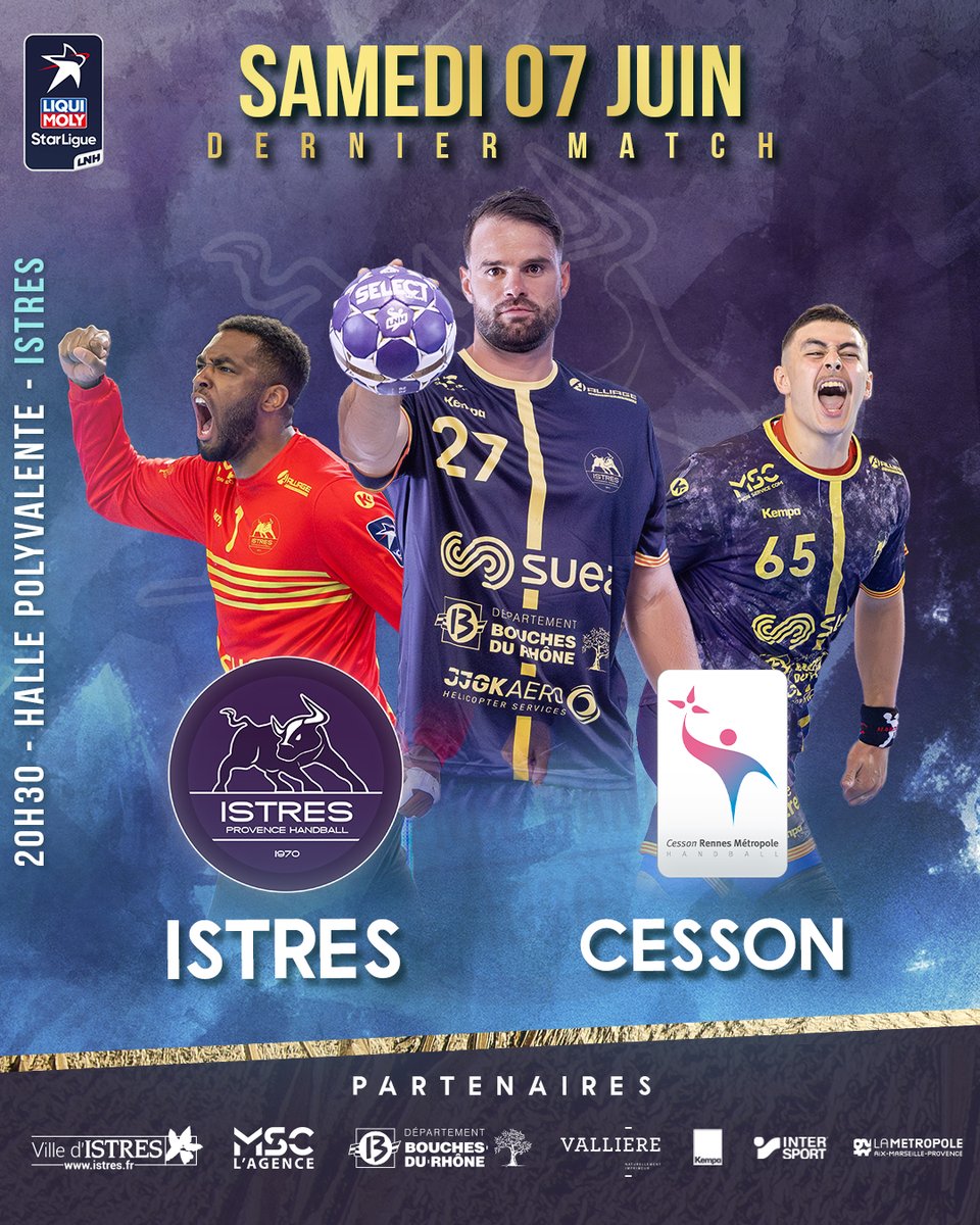 Istres Provence Handball (@istreshb) on Twitter photo โก๏ธ๐-๐ฐ ๐๐๐๐ฟ๐ฒ๐-๐๐ฒ๐๐๐ผ๐ป : ๐๐ฒ๐ฟ๐ป๐ถ๐ฒ๐ฟ ๐บ๐ฎ๐๐ฐ๐ต ๐ฑ๐ฒ ๐น๐ฎ ๐๐ฎ๐ถ๐๐ผ๐ป โก๏ธ
Derniรจre bataille ร la Halle Polyvalente, les taureaux auront besoin de vous pour remporter cette derniรจre rencontre au combien importante !!
๐๏ธ billetterie.istreshandball.com โก๏ธ๐-๐ฐ ๐๐๐๐ฟ๐ฒ๐-๐๐ฒ๐๐๐ผ๐ป : ๐๐ฒ๐ฟ๐ป๐ถ๐ฒ๐ฟ ๐บ๐ฎ๐๐ฐ๐ต ๐ฑ๐ฒ ๐น๐ฎ ๐๐ฎ๐ถ๐๐ผ๐ป โก๏ธ
Derniรจre bataille ร la Halle Polyvalente, les taureaux auront besoin de vous pour remporter cette derniรจre rencontre au combien importante !!
๐๏ธ billetterie.istreshandball.com